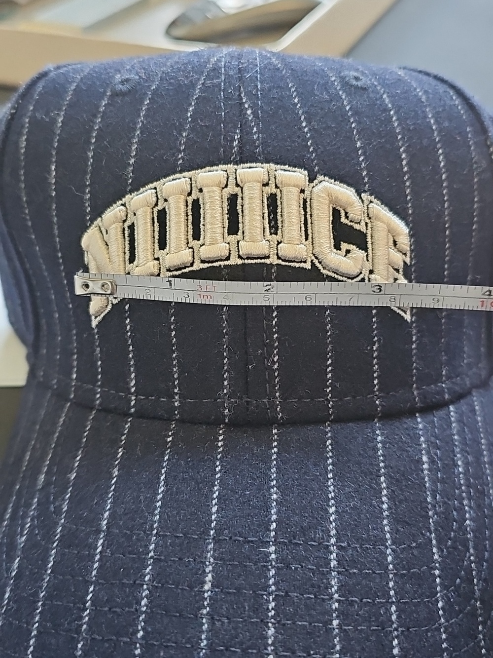 NWT Aerie Hat Wool Blend Baseball Cap Pinstripe Nice - Picture 8 of 9